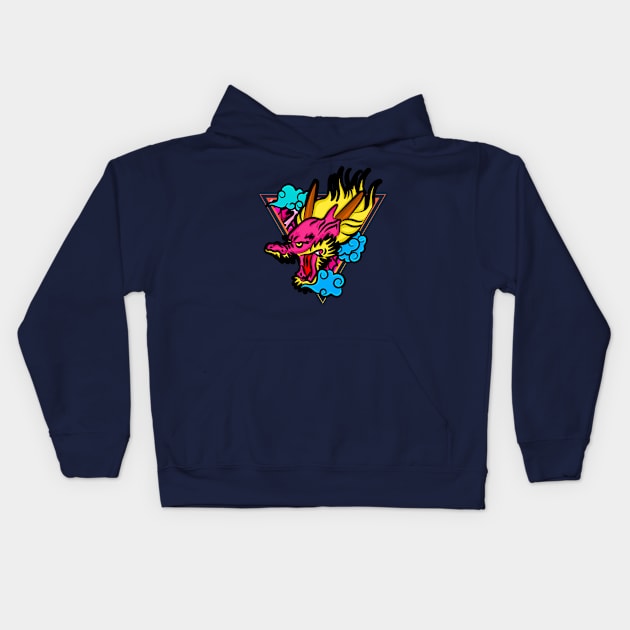 DRAGON 1 Kids Hoodie by GreatSeries